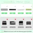 PeriPage Thermal Printer Paper 8.5''11'' US Letter 200 Sheets Quick-Dry Folded Thermal Paper for Portable Thermal Printer