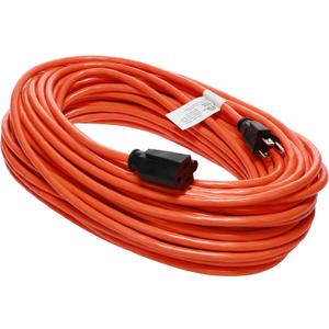 Otimo 100 Ft 16/3 SJTW Orange, Outdoor Extension Cord - 3 Prong Ground Plug, 10A 1250W, Water & Weather Resistant, Flame Retardant