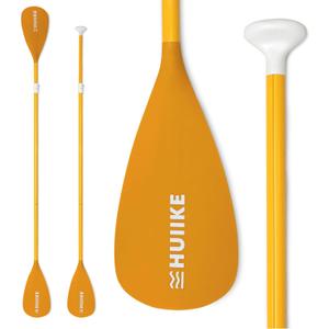 HUIIKE Paddle Board Paddle 2-in-1 Aluminum Sup Paddleboard Oar & Kayak Detachable 4 Piece | Double Sided Sup Oar Adjustable for Stand Up Board | Packable Paddleboard Ore & Kayak for Paddleboarding