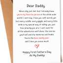 4 x First Fathers Day Gift for New Dad - First Fathers Day Card for Dad, Fathers Day Card from Wife - 1st Father's Day Card for Dad, Husband - Happy 1st Fathers Day As My Daddy Card With Envelope