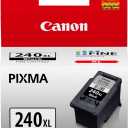 Canon PG-240 XL Genuine Black Ink Cartridge, Compatible with MG2120/3120/4120, MX512/432/472/372/392/522/532/452, MG2220/3220/4220/3520/3620, TS5120
