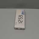 Peakeep Small Digital Alarm Clock Plug in for Bedrooms Bedside, Tiny Electric Clock Large Big Numbers Display Battery Backup for Desk Table, 6 Dimmers, 5 Adjustable Alarm Volume (White)