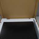 DWANTON Dog Crate Furniture with Cushion, Wooden Kennel Table with Double Doors, Indoor Dog House, Small/Medium/Large Size, 27.2" L, Black