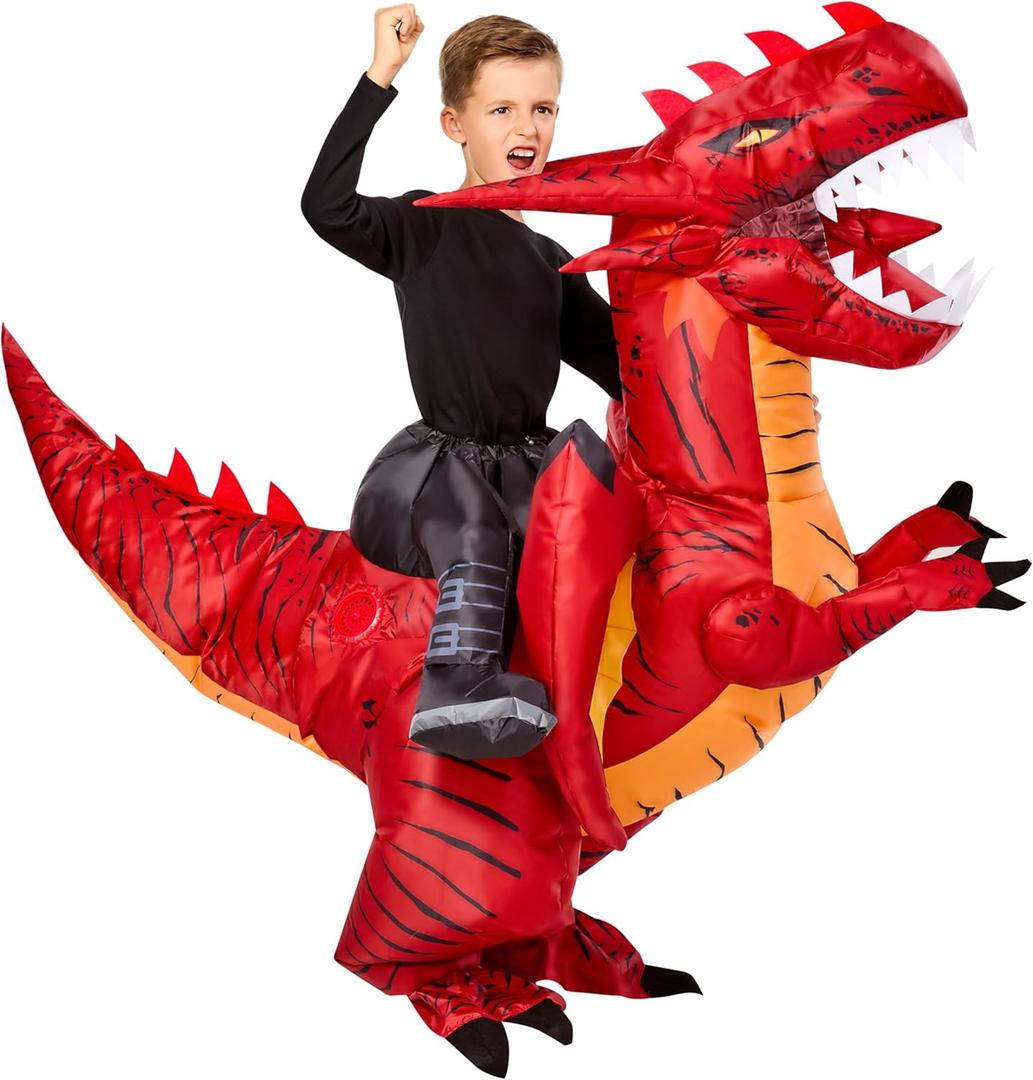 Rubies Dragon Inflatable Costume for Kids, Unisex One Size
