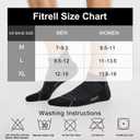 FITRELL 6 Pack Men's Ankle Running Socks Low Cut Cushioned Athletic Sports Socks 7-9/9-12/12-15 (Black)