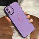 MOWIME Compatible with iPhone Air Case with Finger Strap, Cheetah Print Shockproof Soft TPU Protective Cover for Women Girls, Slim Anti Scratch Case for iPhone Air 6.5 Inch, Purple