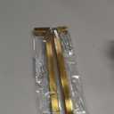 Goldenwarm Gold Cabinet Pulls Brushed Brass Drawer Pulls Gold Kitchen Cabinet Handles Square Bar Pulls Antique Brass Bathroom Cabinet Hardware,7-1/2in 2 Pack