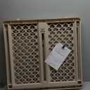 North States Pet Gate Iii Pressure Mounted White, Gray, 2 x 42 x 26"