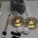 KDG Cordless LED Table Lamp Set of 2, Portables Fabric Shade Desk Lamps, 4000mAh Rechargeable Battery Powered Lighting, Dimmable Light for Dining Room, Bedroom, Bedside, Night Light, Balcony (Green)