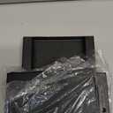 Stove Top Shelf, Extendable Spice Rack for Kitchen - Adjustable Over-the-Stove Shelf with 4 Hooks, Seasoning Organizer Countertop, Extra Space Saver (Black)