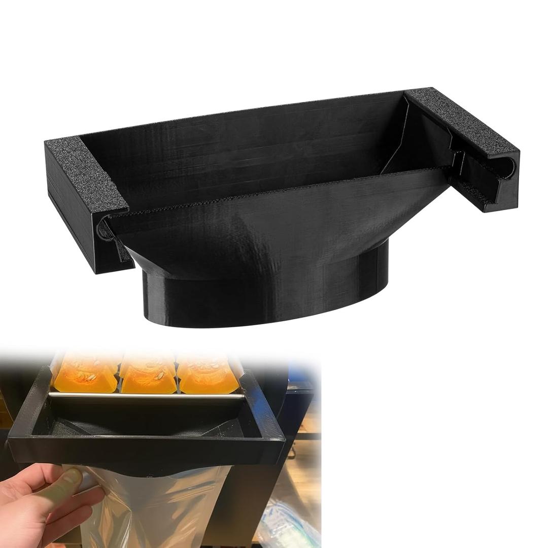 Tray Funnel Compatible with Harvest Right Freeze Dryer,Medium Freeze Dryer Trays, Spill Prevention-Easy Unloading-Ergonomic Design(Black)