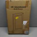Dog Door for Door All Aluminum 3 Flaps Black, Large Dog Doggy Doggie Door, Heavy Duty Pet Door for Dogs Cats, with Insulation Flap, Telescoping Tunnel, Sliding Closing Panel, for Pets Up to 110lb