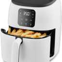 DASH Tasti-Crisp Electric Air Fryer Oven, 2.6 Qt., White  Compact Air Fryer for Healthier Food in Minutes, Ideal for Small Spaces - Auto Shut Off, Digital, 1000-Watt