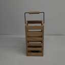 Solar Yard Outdoor Solar Lanterns, Solar Lamp Decorative Outdoor Water-Resistant Steel Table Decor with Handle for Patio, Yard, Porch, 14"