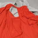 RoseSeek Girl's 2 Packs Open Back Backless Tops Criss Cross Short Sleeve T Shirts Crewneck Casual Tees Grey and Red 14Y