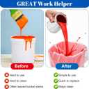 60 Pcs Paint Strainer Bags, 5 Gallon Elastic Top Fine Mesh Strainer Disposable Painting Strainers Bag Hydroponic Filter Tool for Nut Milk, Juice, Home Brewing, Gardening, Plant Protection(White)