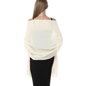Chiffon Shawls and Wraps for Evening Dresses Women Elegant Soft Scarf Bridal Scarve Wedding Stole, Plus Size