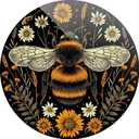 2 x Typecase Folding Phone Stand: Foldable Phone Holder for Desk - Ultra Thin Adjustable Kickstand - Magnetic Phone Grip Home Desk Accessories Compatible with Phone Tablets (Bee's Garden)