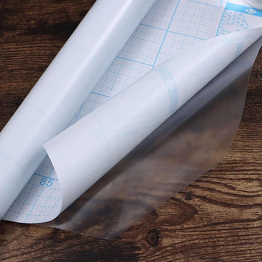 Heroad Brand Clear Self Adhesive Shelf Liner Clear Contact Paper Adhesive Film Peel and Stick Protect Contact Paper for Drawer Liner Easy Apply Waterproof Multipurpose Vinyl Film 17.7x26ft