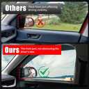 Visor Rain Guards Compatible with 2023-2026 Chevrolet Colorado GMC Canyon 4PCS Front and Rear in-Channel Window Visors Wind Deflectors Weather Shield for 2025 Chevy Colorado Accessories