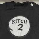 Women's Bitch 2 tee Funny Bitch Two Group Matching V-Neck T-Shirt (X-Large, Black)