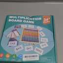 BUZIFU Wooden Montessori Multiplication Board Game: Math Educational Toys Multiplication Table Board Game Montessori Math Manipulatives Toys Toddlers Kids Multiplication Chart Game for Early Education