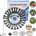 Indestructible Steel Wire Grass Trimmer Head, Weed Wacker Blade Eater, Weed Wacker Head Attachments, Weeding Disc Blade, Compatible with Stihl String Wire Brush Weed Trimmer Head. (8 inch)