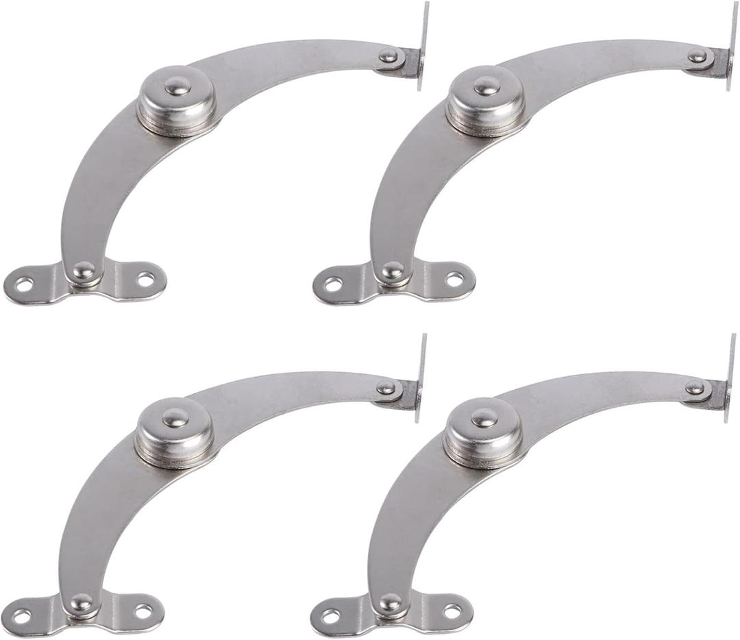 DOITOOL Adjustable Support Pull Rods 5.3 Inch Stainless Steel Telescopic Support Rods for Cabinet and Furniture Installation Set of 4