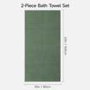 REDKISS 2 Pack Large Bath Towels 31×63 inches, 100% Cotton, Super Soft and Absorbent, Quick-Dry Towels, Perfect for Bathroom,Plush Shower Towels-Olive Green