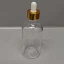 Dandat 50 Pack 4 oz Glass Dropper Bottles Leakproof 120 ml Glass Tincture Bottles with Eye Droppers, 4 Funnels, 54 Labels for Essential Oil Perfumes Hair Oil(Clear)