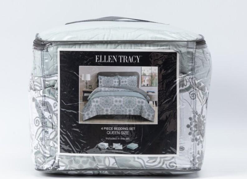 Ellen Tracy 4Pieces Bedding Set Queen Size