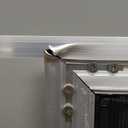 Dog Door for Wall, Energy Efficient French Doggy Door with Aluminum Frame, Telescoping Tunnel, Magnetic Flaps and Sliding Lock Panel, Easy Install for Walls 4"- 7 7/8" Thick, Large (up to 80 lbs)