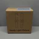 Indoi Wall Sconces Set of Two, Brushed Gold Bathroom Sconces Wall Lighting with Milky White Glass, Modern Sconces Wall Decor Set of 2 Bathroom Light Fixtures for Mirror Living Room Hallway Bedroom