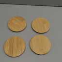 Replacement Wooden Lids for Pyrex, Anchor Hocking Glass Containers 7200 * 4, Bamboo Lids for Pyrex 2Cup Glass Bowls, Bowl Covers with Leakproof Silicone Gasket 4 Pack