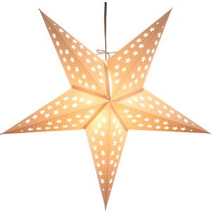 White Serenity Paper Star Lantern with 12 Foot Power Cord Included