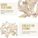 Totority Fish Tank Filtration Material Natural Coral Stone Bottom Gravel 1.77Lb Aquarium Decorative Stones for Aquatic Purification and Landscape