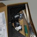 Mini Fridge Stand with 4 Locking Wheels 17.7"-25.6" Adjustable Dolly Washing Machine Stand Basefor Furniture Portable Refrigerator Dryer StandBlack