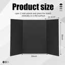 Paterr Trifold Poster Board with Storage Bag, Hook and Loop Fabric, Foldable 3 Panel Presentation Board for Science Fair and Exhibitions(Black,72 x 36 Inch)