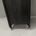 Signature Design by Ashley Valebeck Rustic Farmhouse Chair Side End Table with Cabinet Door, Distressed Black