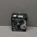 Ozeino Gaming Headset for PC, Ps4, Ps5, Xbox Headset with 7.1 Surround Sound Gaming Headphones with Noise Canceling Mic, LED Light Over Ear Headphones for Switch, Xbox Series X/S, Laptop, Mobile White