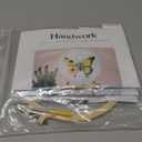 Whimma 3 Pieces Set DIY Embroidery Kit Butterfly Flowers Cute Embroidery Starter Crafts 3 Sets Beginner Embroidery Kit for Adults & Kids Needlepoint Cross Stitch