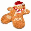 Feblilac Gingerbread Bath Mat, Cute Soft Bathroom Mats, Fun Water Absorbent Non-Slip Bathroom Mat, Machine Washable