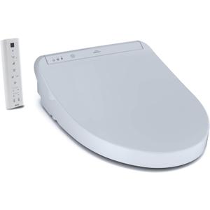 TOTO WASHLET K300 Electronic Bidet Toilet Seat with Instantaneous Water Heating, PREMIST and EWATER+ Wand Cleaning, Elongated, Cotton White - SW3036R#01