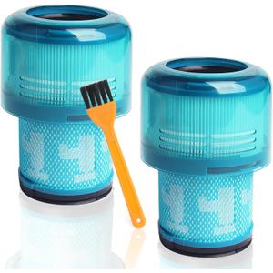 Blue Replacement Filters for Dyson V15 Detect, V15 Detect+, V11 Torque Drive, V11 Animal, and SV14 Cordless Stick Vacuum Cleaner (2 Pack)