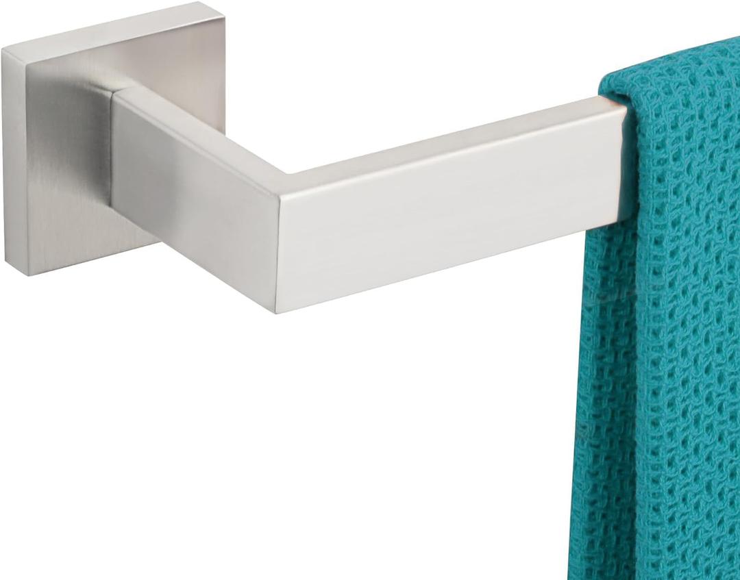 36 Inch Towel Bar for Bathrooms 12/16/20/24/28/32/36 Inch Stainless Steel 304 Brushed Nickel Towel Holder Modern Square Towel Rod Rustproof Wall Mount (1, Brushed Nickel, 36 Inch)