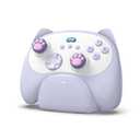 IINE Wireless Controller with Charging Dock  for PC, Switch, Android, iOS, Wireless & Wired Gamepad with Macro, Turbo, 6-Axis Motion, Rumble, Headphone Jack, Ergonomic Controller for Small Hands (Blue)