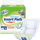 Refr Adult Diaper Insert Pads for Day - Unisex Booster Liners for Tabbed Briefs with Odor Control & Leak Protection - 450cc Absorbent Incontinence Pads, 8.3"x18.9" (39 Count)