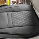 Silverado Sierra Seat Covers, for Truck Chevy Silverado GMC Sierra 1500 2019-2026, 2500HD 3500HD 2020-2026 Crew Double Extended Cab Seat Cushion Protector(Front Pair, Black 2 pcs)