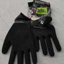 BOSS Men's Tactile Barrier Dual Layer Latex Coated Work Gloves, Water Resistant, Superior Grip, Tear Resistant