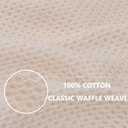 Homaxy 100% Cotton Oversized Waffle Weave Kitchen Dish Towels, Ultra Soft Absorbent Quick Drying Cleaning Towel, 20 x 28 Inches, 4-Pack, Beige